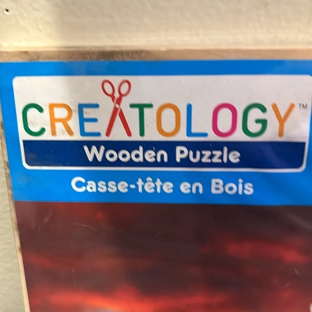 Creatology Wooden Puzzle - Lucky Dragon and Phoenix - White